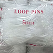 Plastic Loop Lock Pins Hang Tag Fasteners 125mm - 1000 Pack